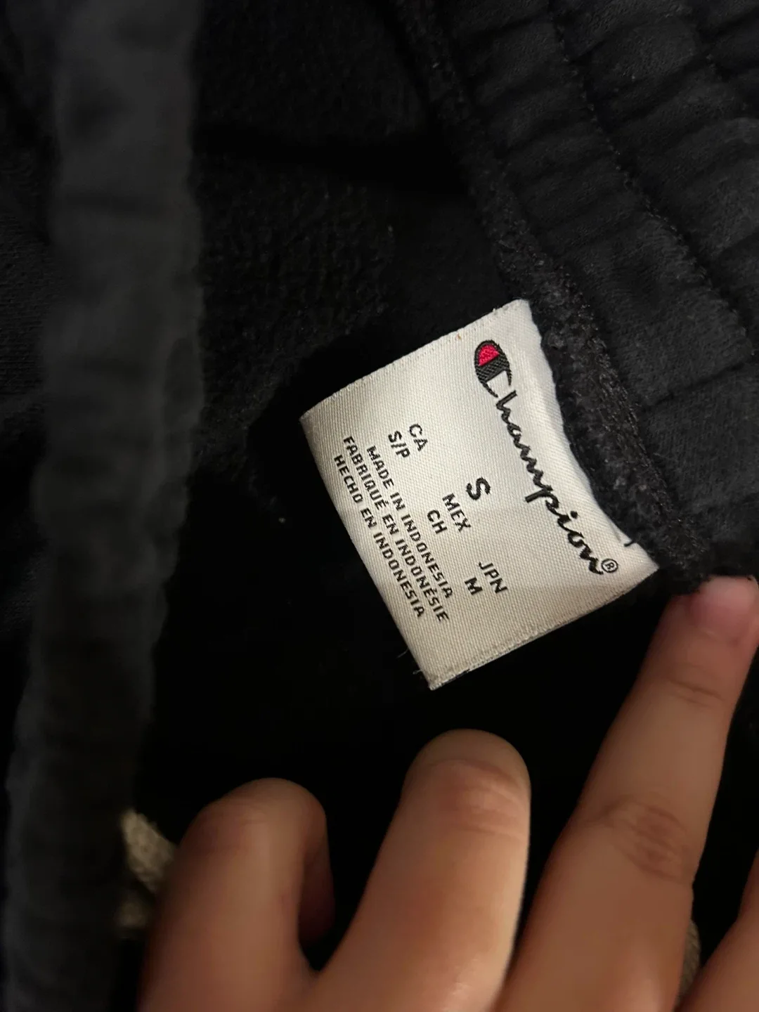 Champion Black Sweatpants - Size Small image indicator(2)