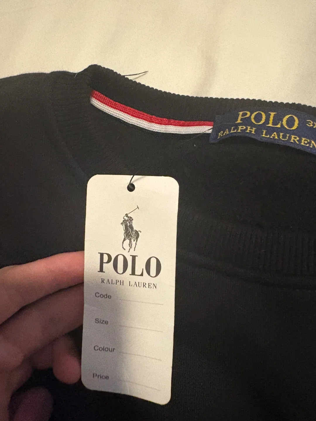New Polo Ralph Lauren Black Sweatshirt 3XL image indicator(2)