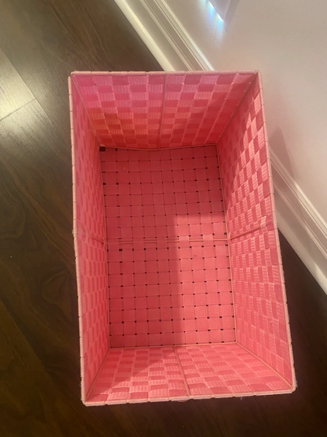 Pink Woven Storage Basket - photo 2