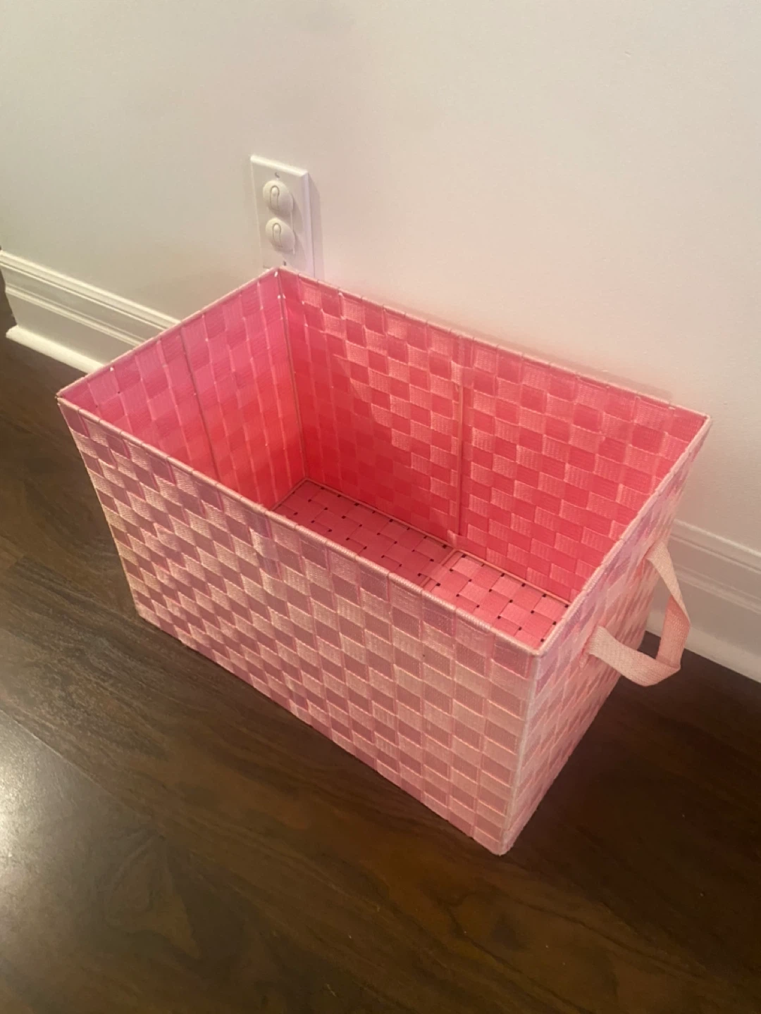 Pink Woven Storage Basket - photo 3