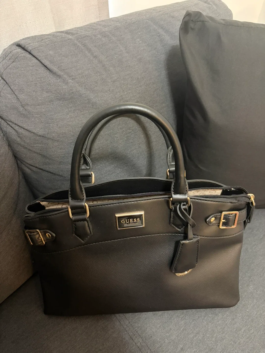 GUESS Black Satchel Bag