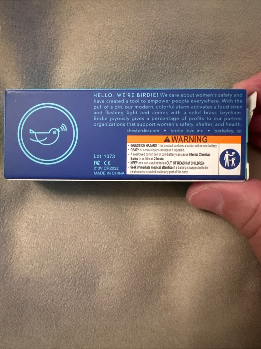 Birdie Personal Safety Alarm - Aqua #Cleanout image indicator(2)