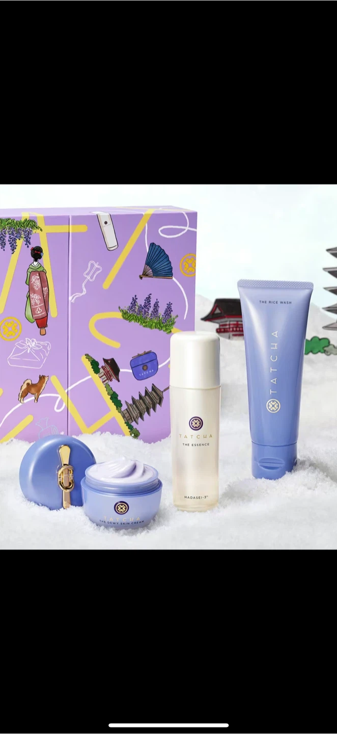 Tatcha Skincare Set - The Rice Wash, Dewy Cream, Essence - photo 3