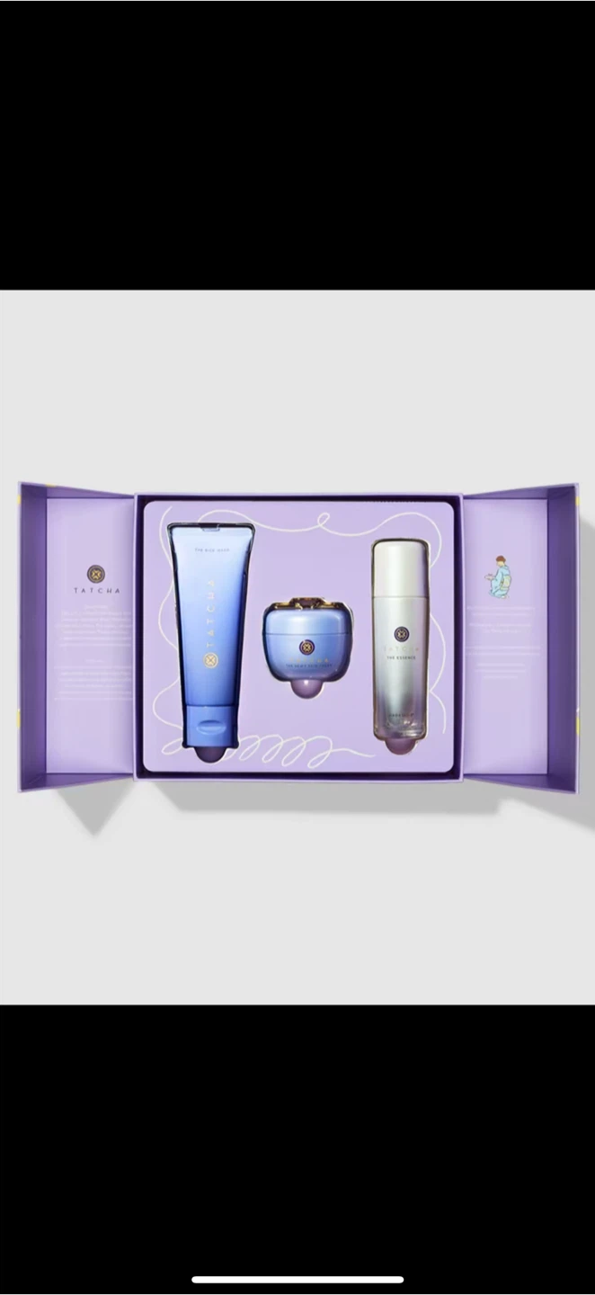 Tatcha Skincare Set - The Rice Wash, Dewy Cream, Essence - photo 4