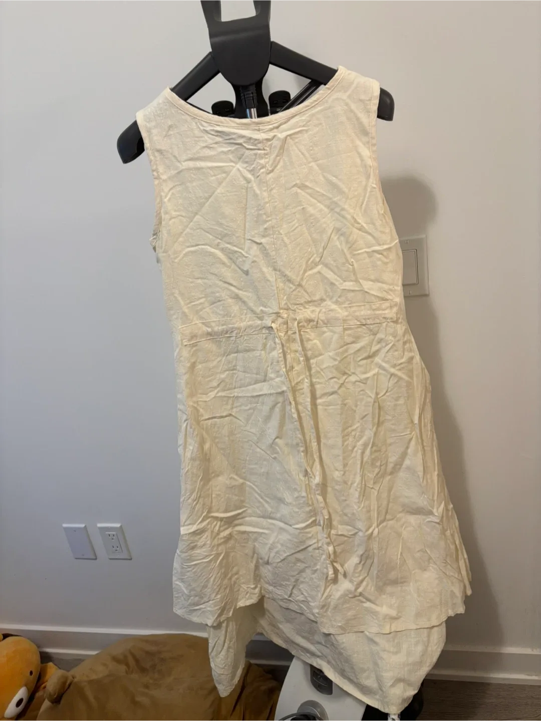Cream Sleeveless Dress