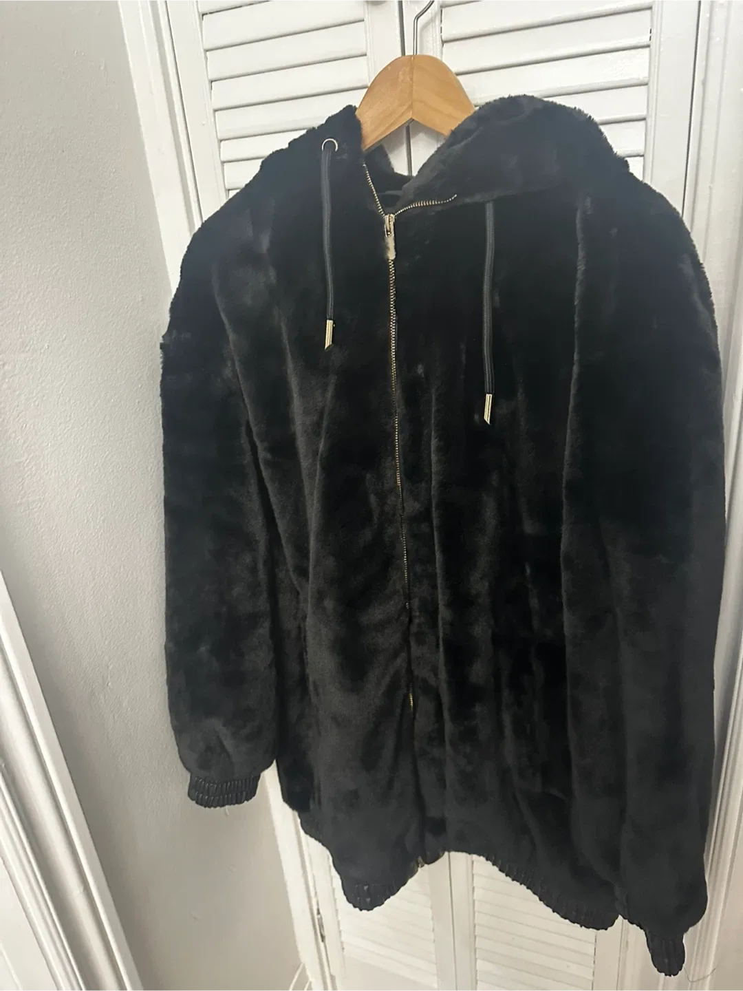 Faux Fur Black Jacket image indicator(2)