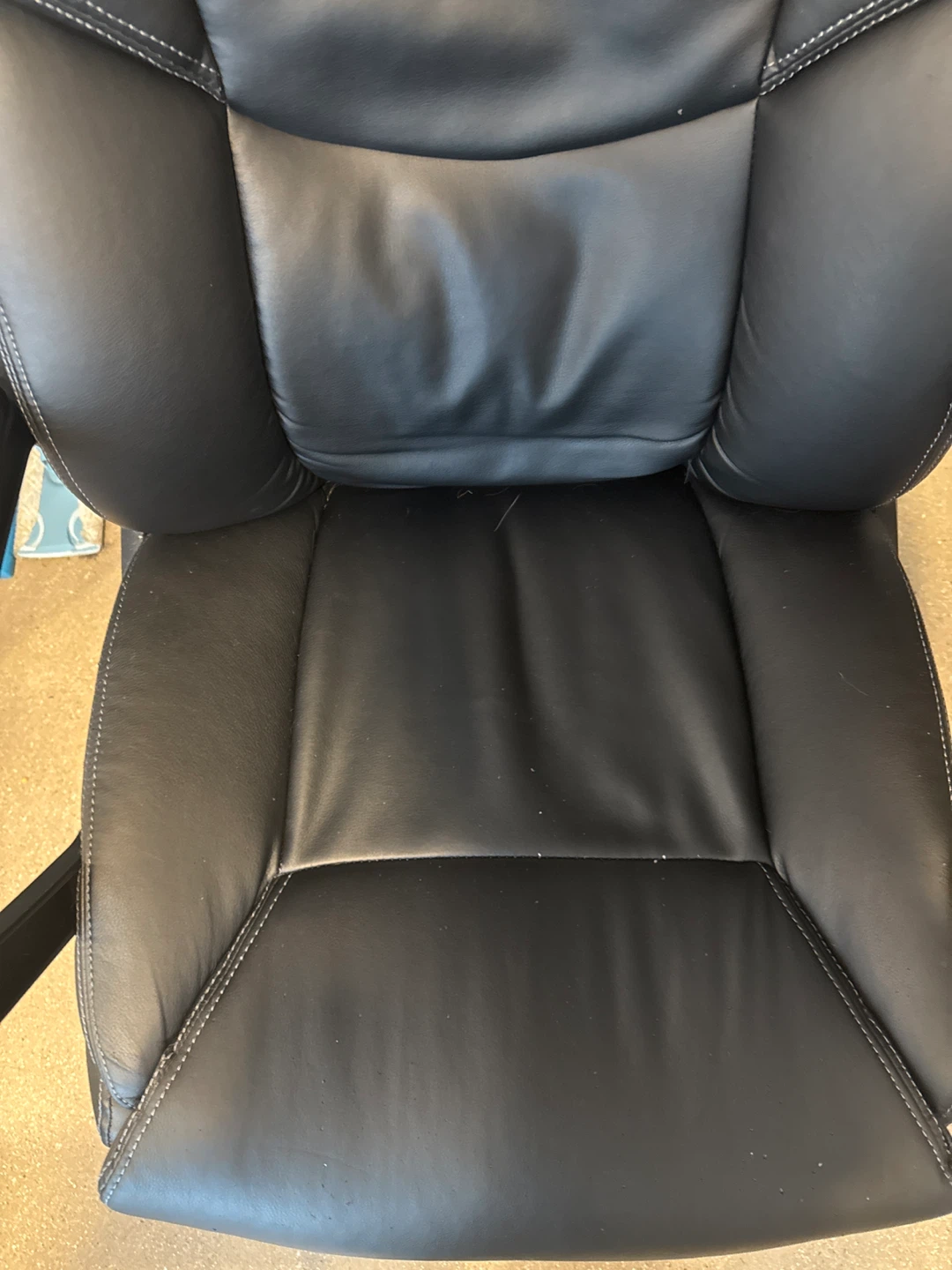 Black Leather Office Chair - photo 3