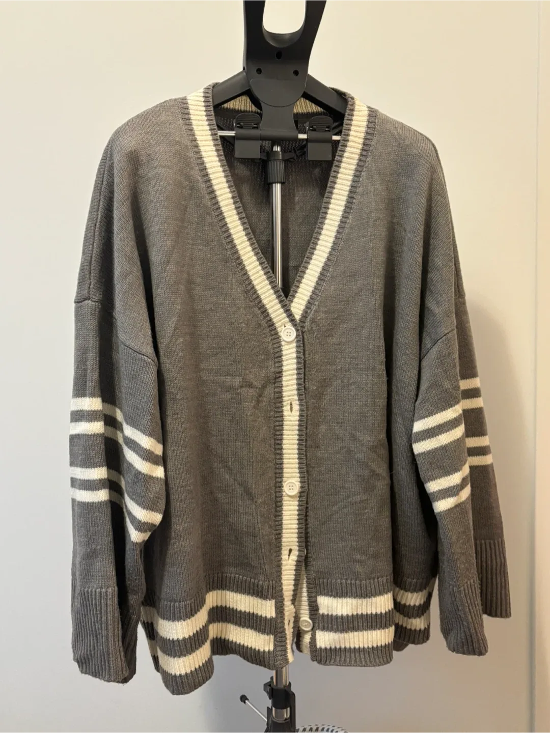 Oversize Grey Cardigan