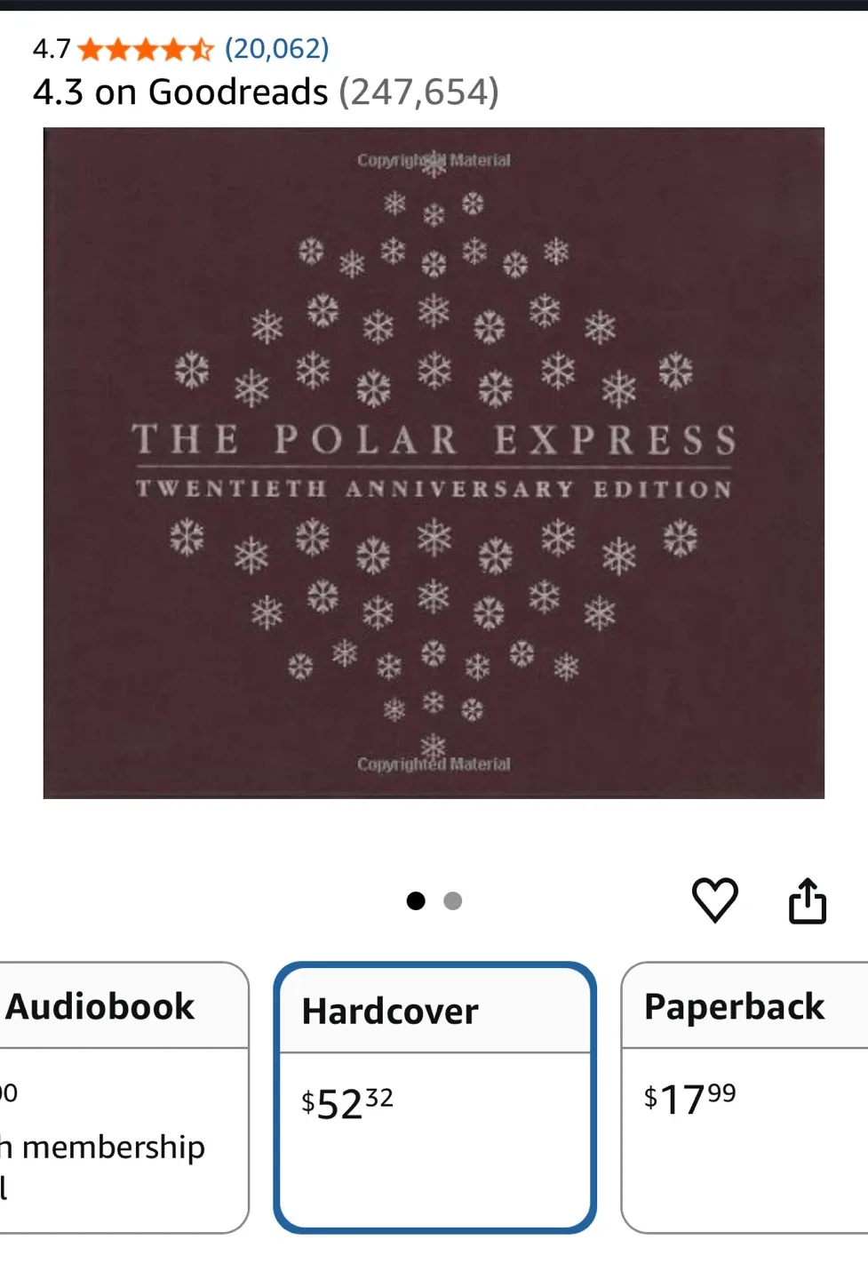 Polar Express Heirloom Edition Hardcover image indicator(6)