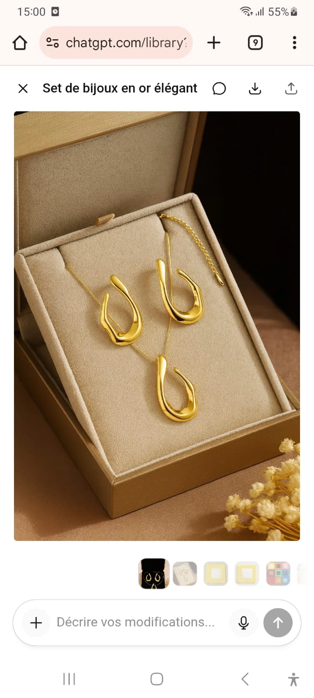 Gold Jewellery Set
