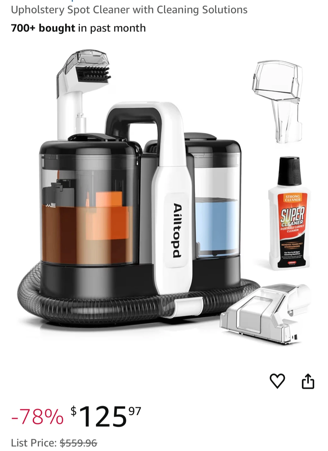 Ailltopd Upholstery Spot Cleaner - photo 2