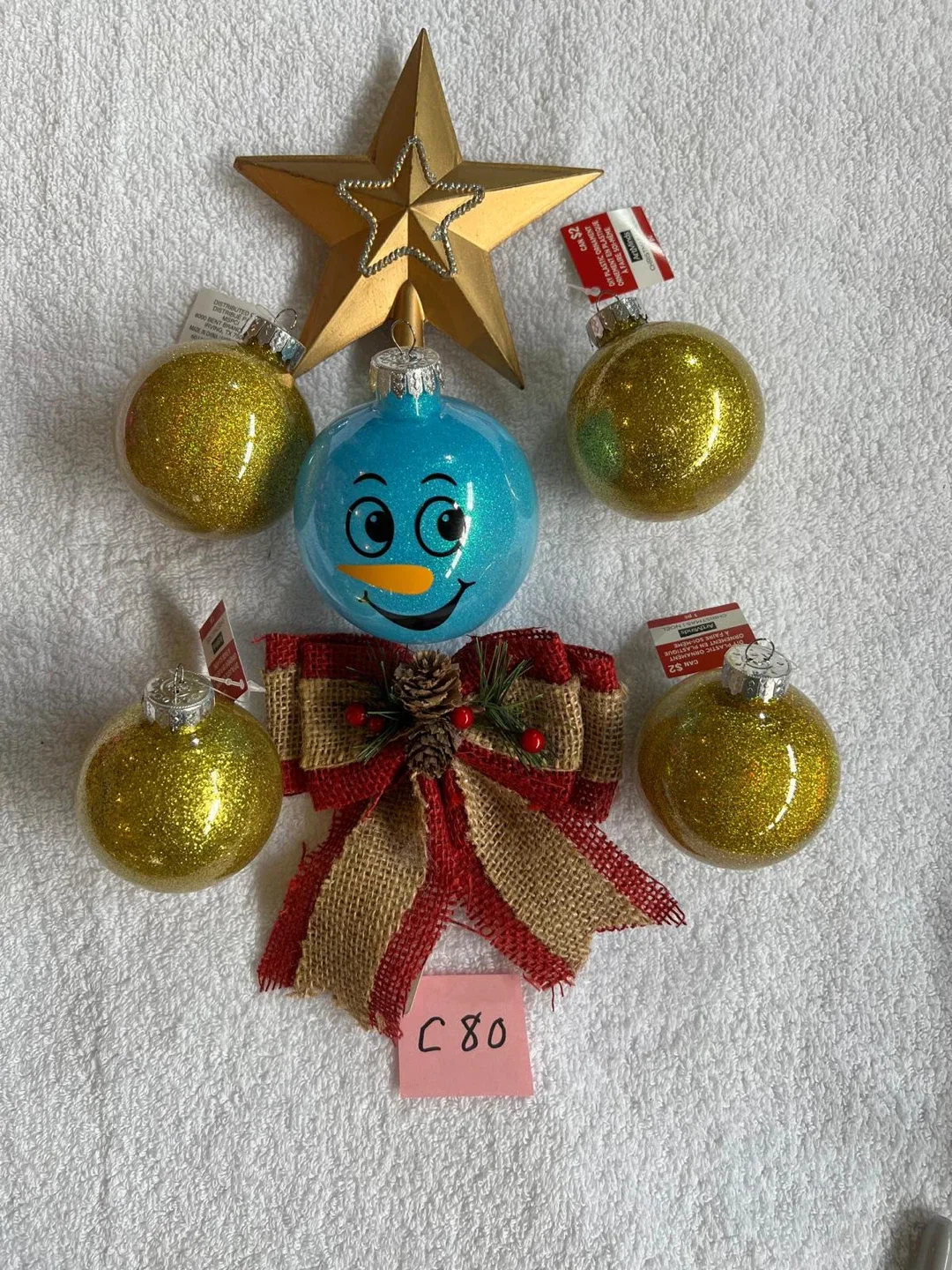 Christmas Ornaments & Star Tree Topper