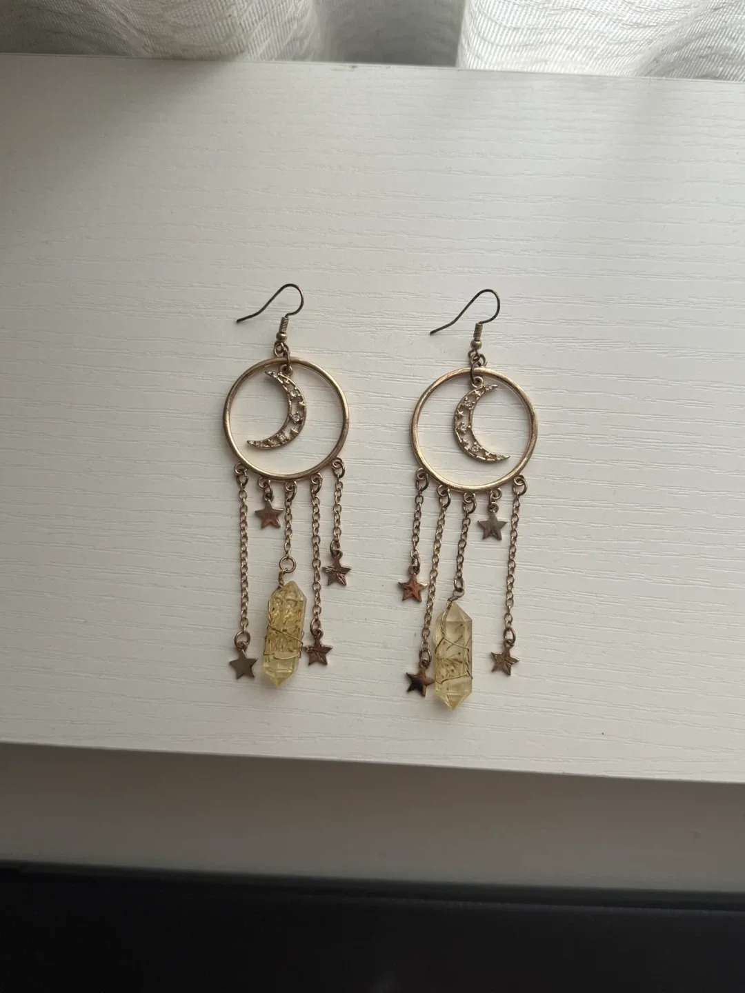 Moon & Star Dangle Earrings fairycore