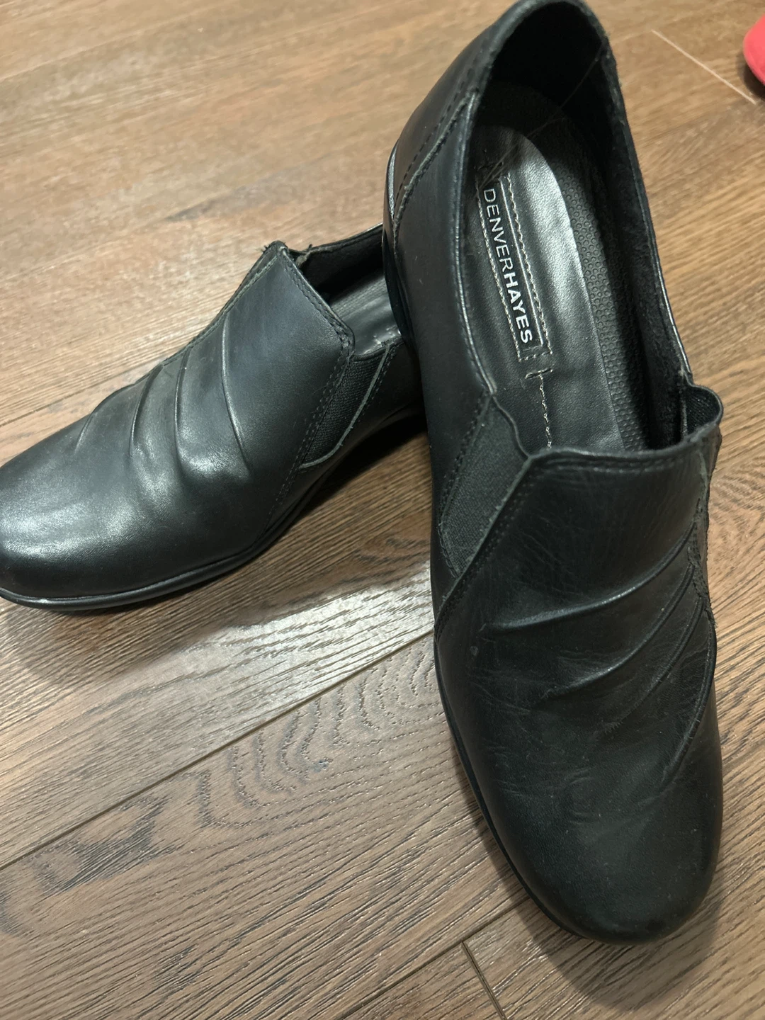 Denver Hayes Black Slip-On Shoes