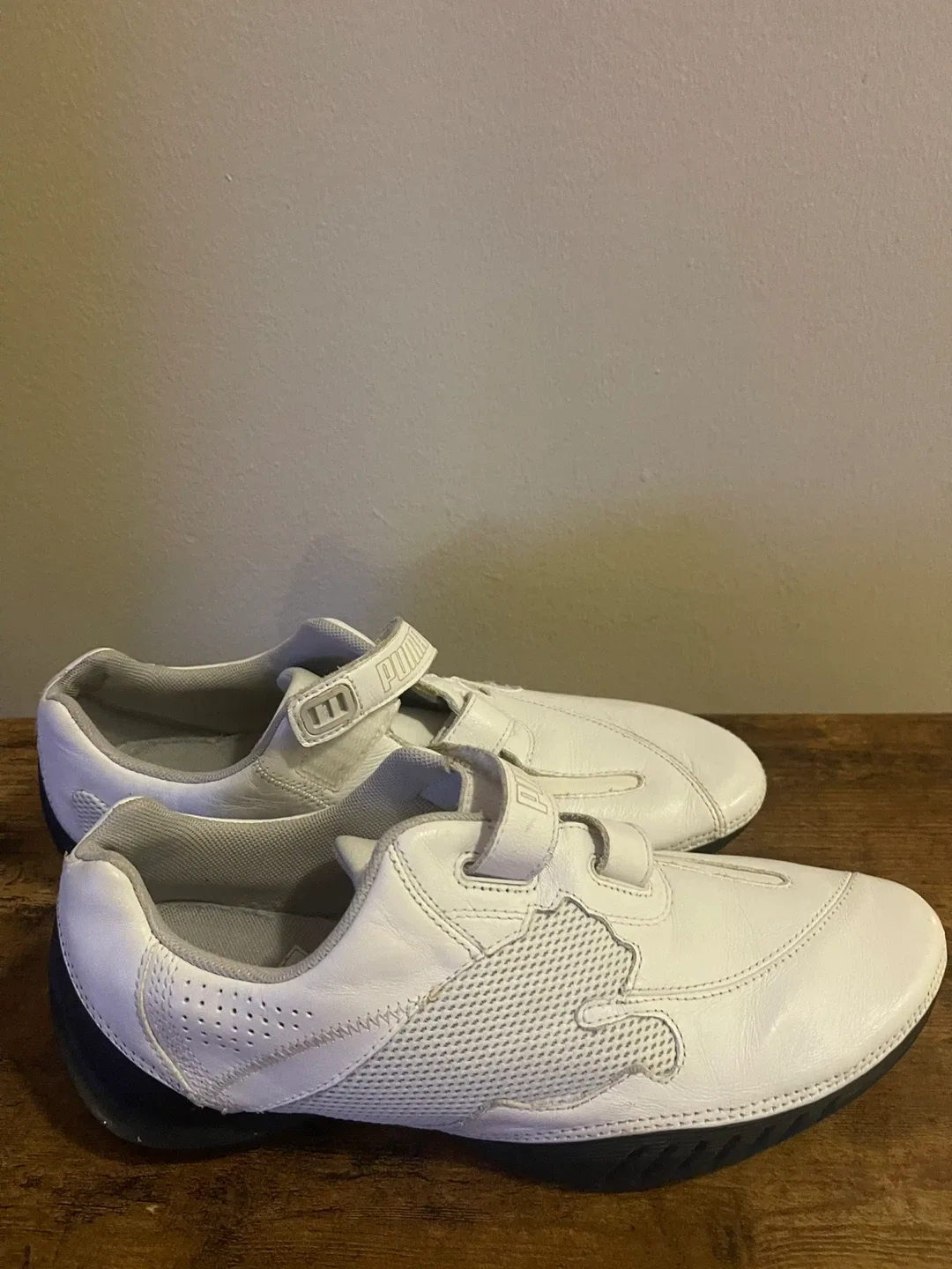 Puma White Leather Sneakers