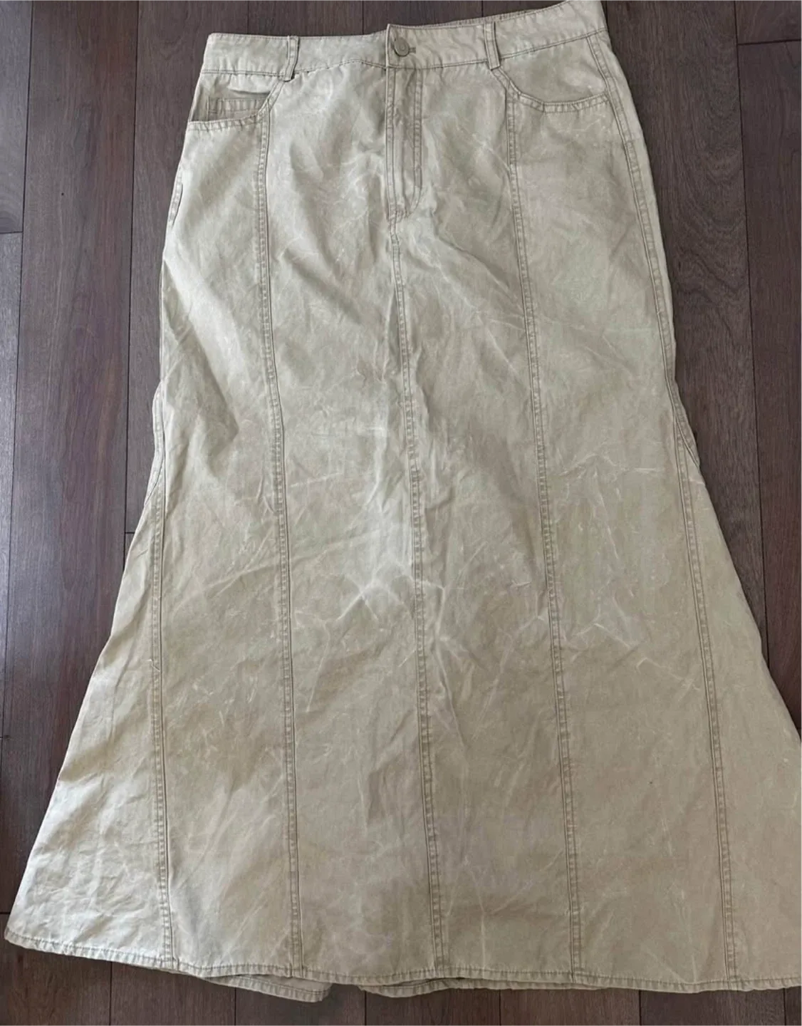 Zara Khaki Maxi Skirt image indicator(2)