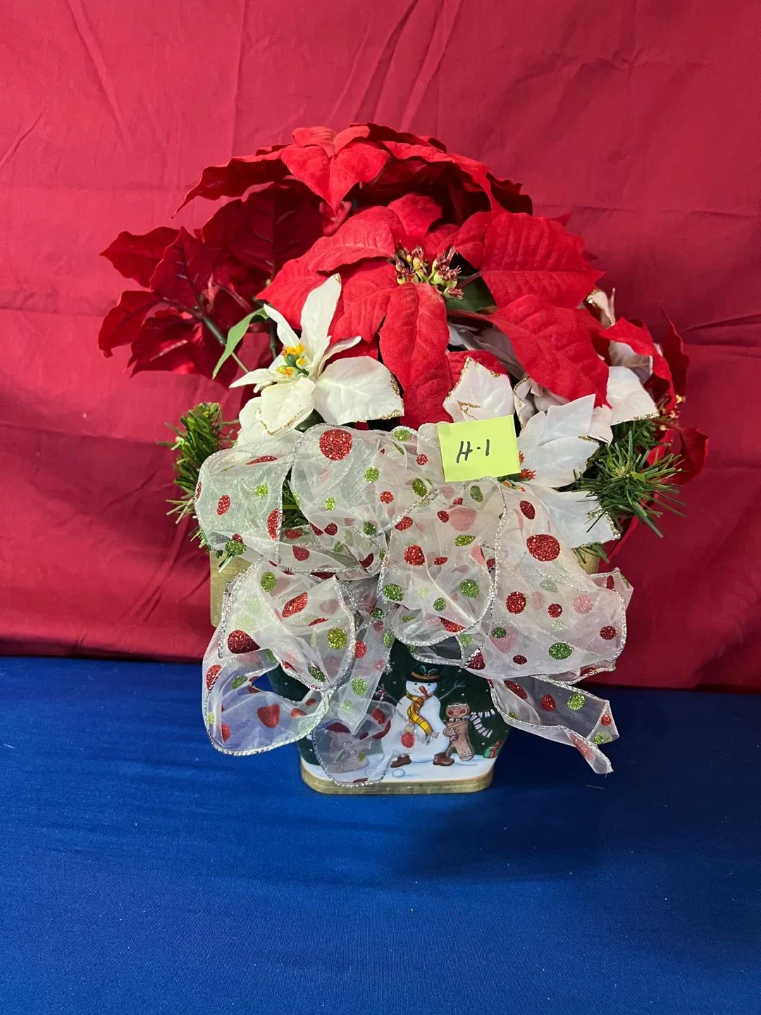 Christmas Poinsettia Arrangement