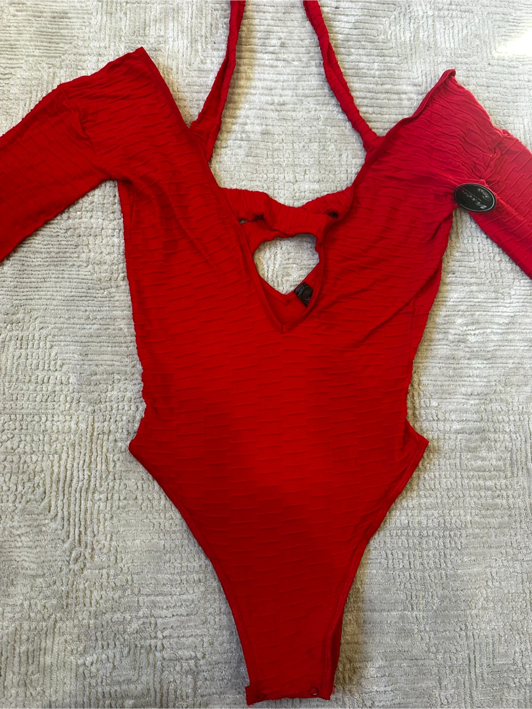New Red Long Sleeve Bodysuit - photo 2