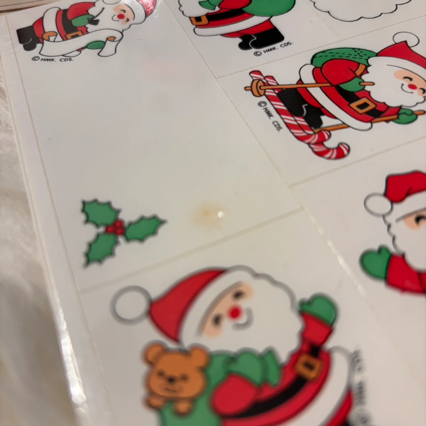 Vintage Hallmark Santa Stickers - New! - photo 3