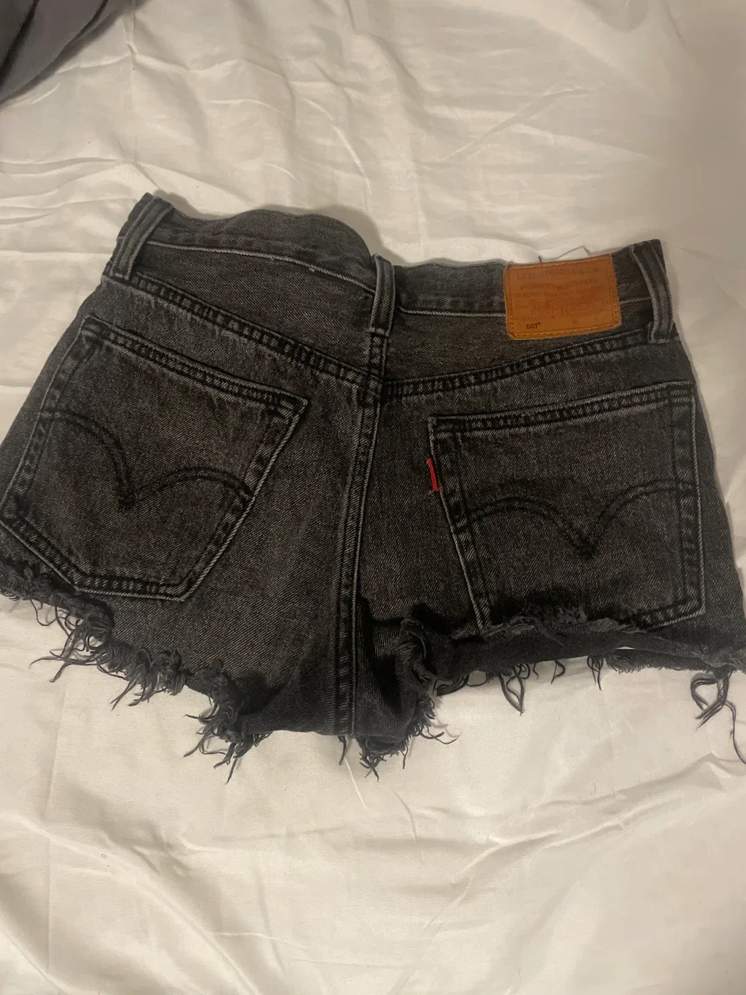 Levi's 501 Black Denim Shorts - Size W 26