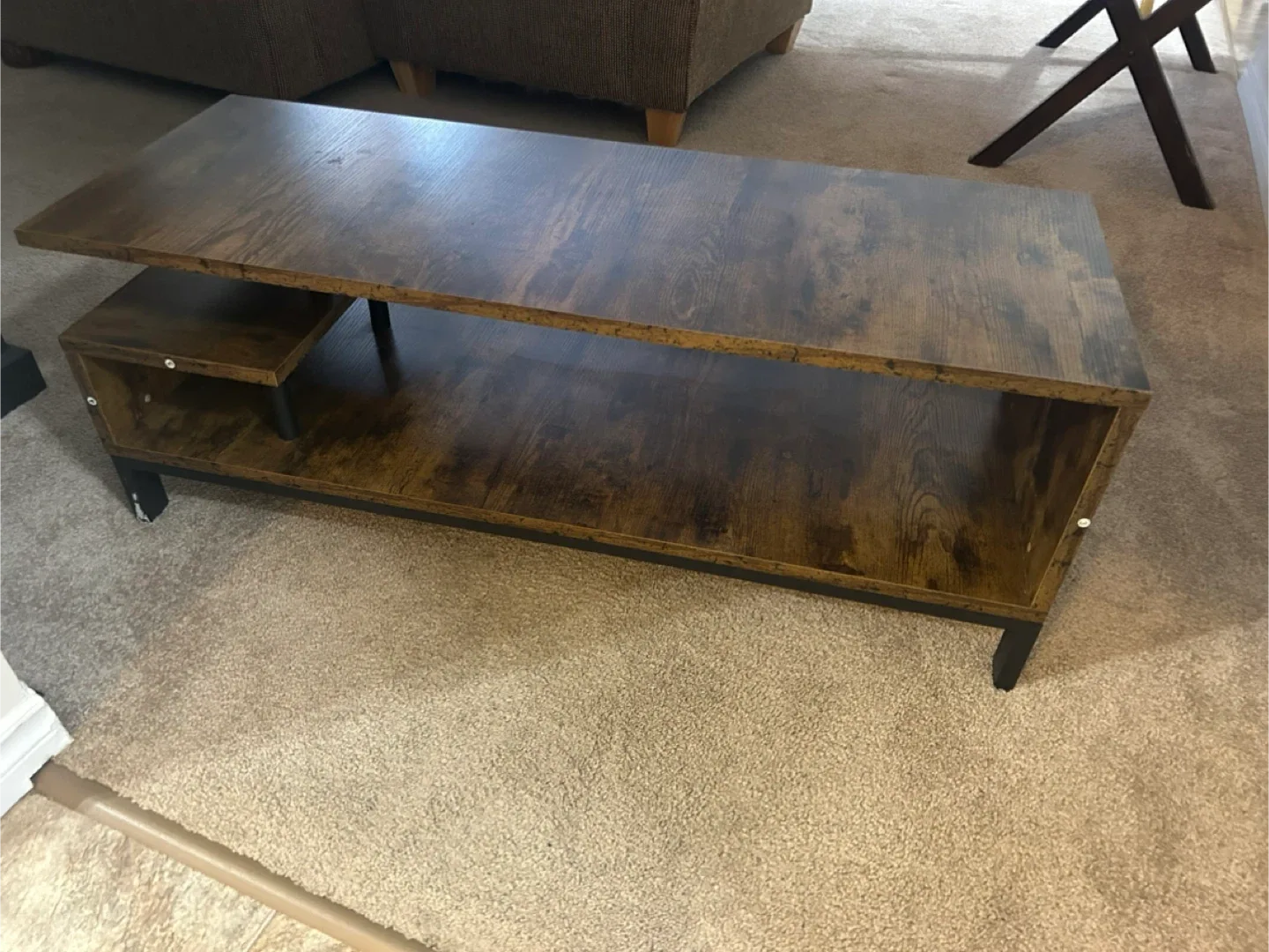 Brown rustic TV Stand