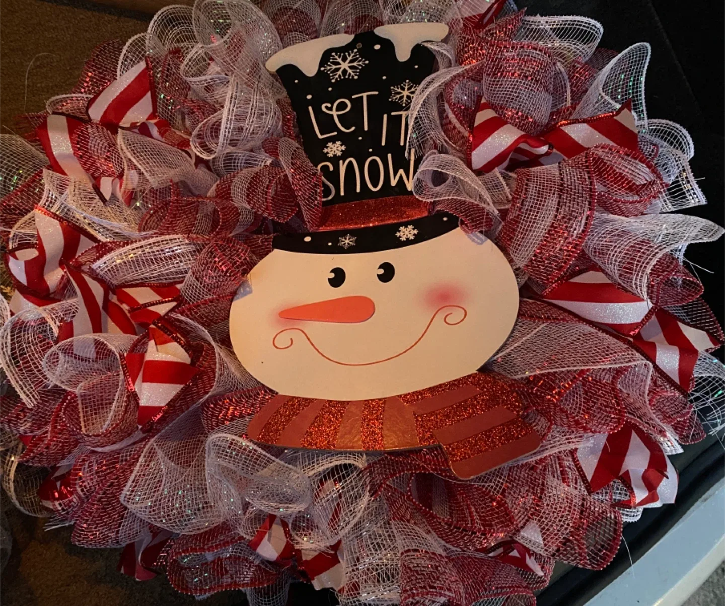 Christmas Wreath - Let it Snow x2