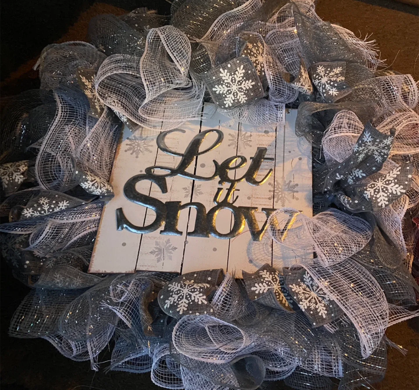 Christmas Wreath - Let it Snow x2 image indicator(2)