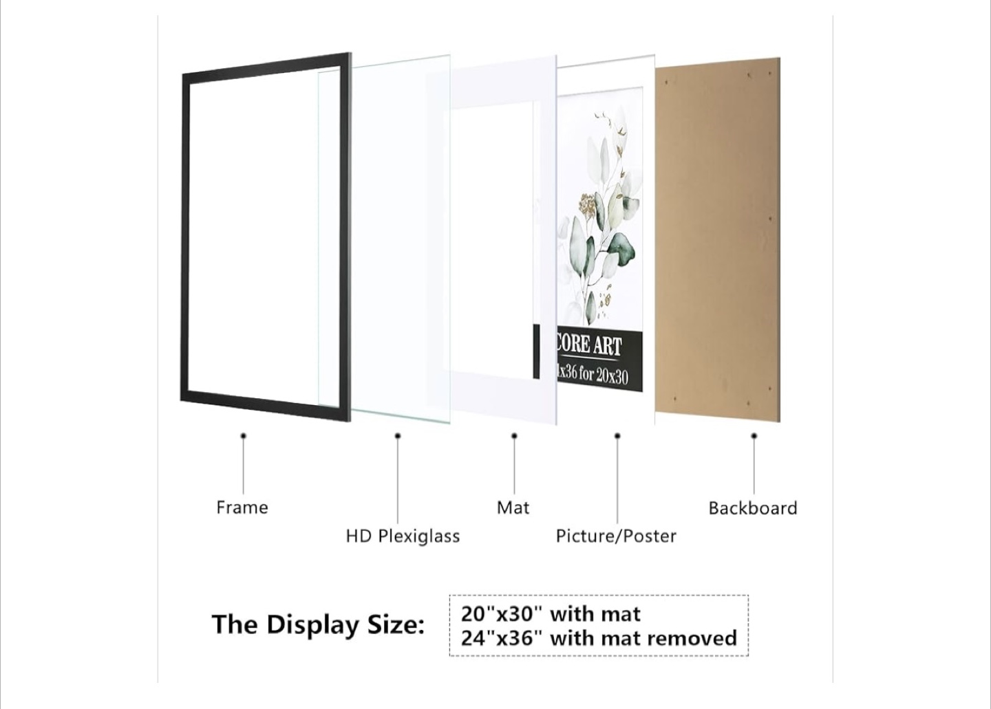 BRAND NEW 24x26” Frame with mat - photo 2