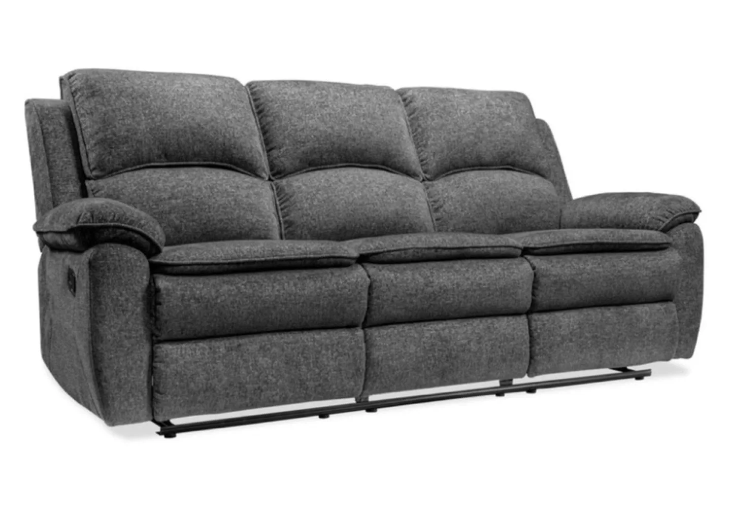 Grey Fabric Reclining Sofa image indicator(3)