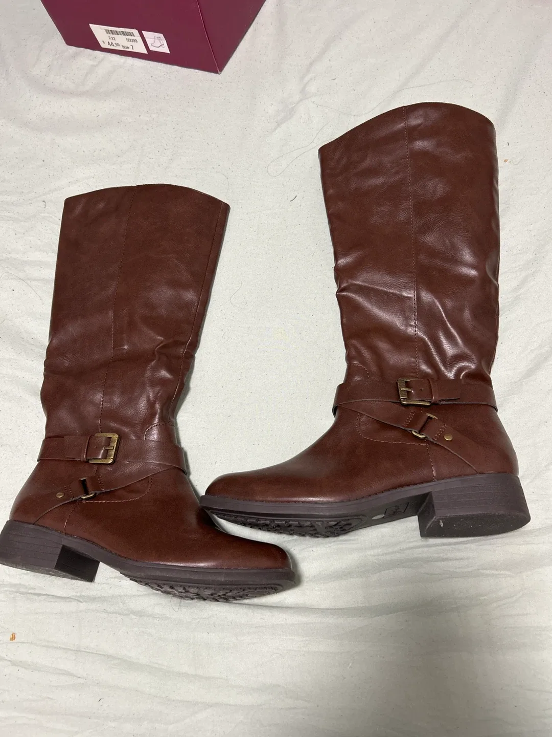 D'Lish Margee Brown Boots - Size 7M #”Cleanout”