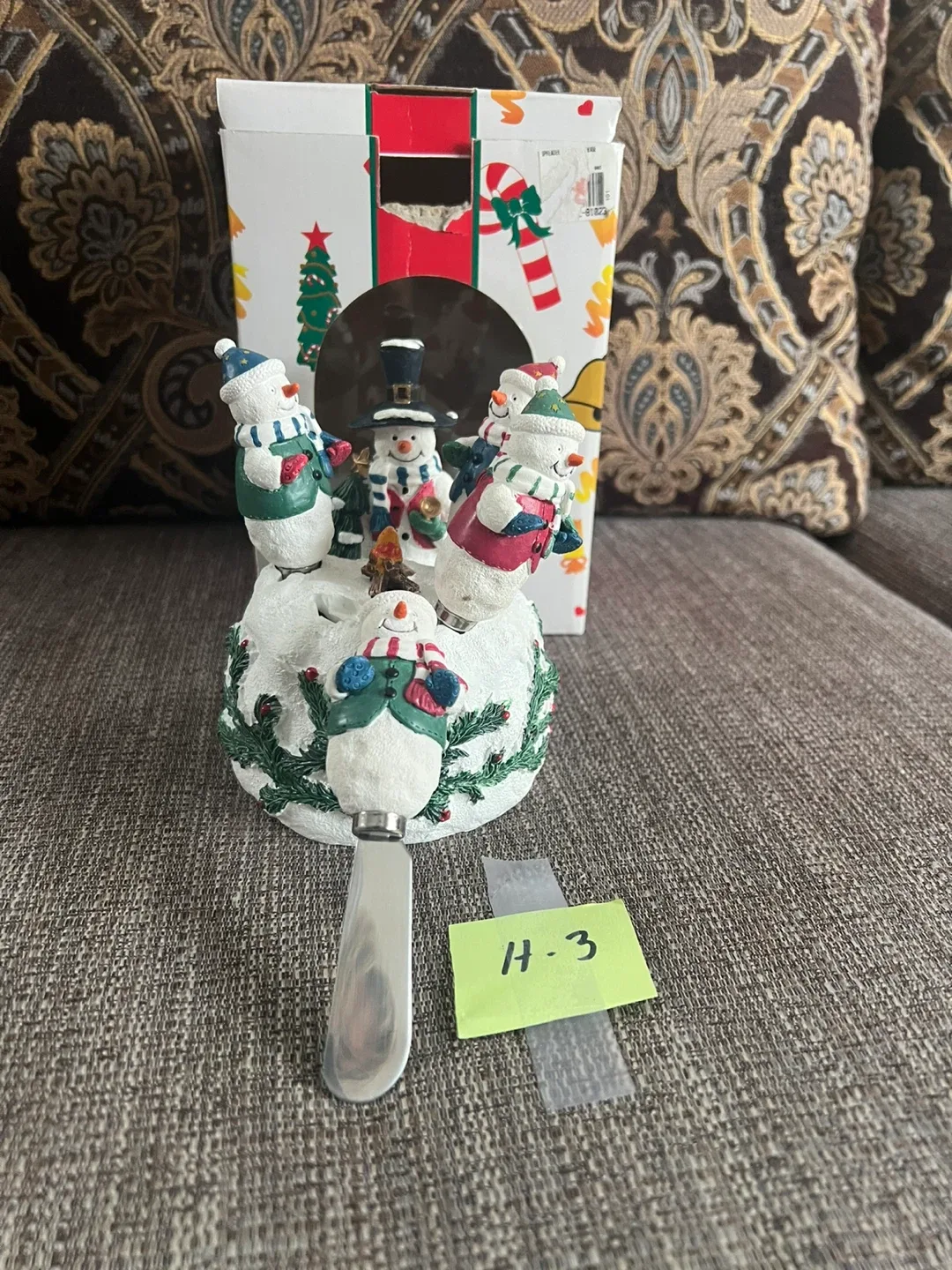 Snowman Cheese Spreader with Box