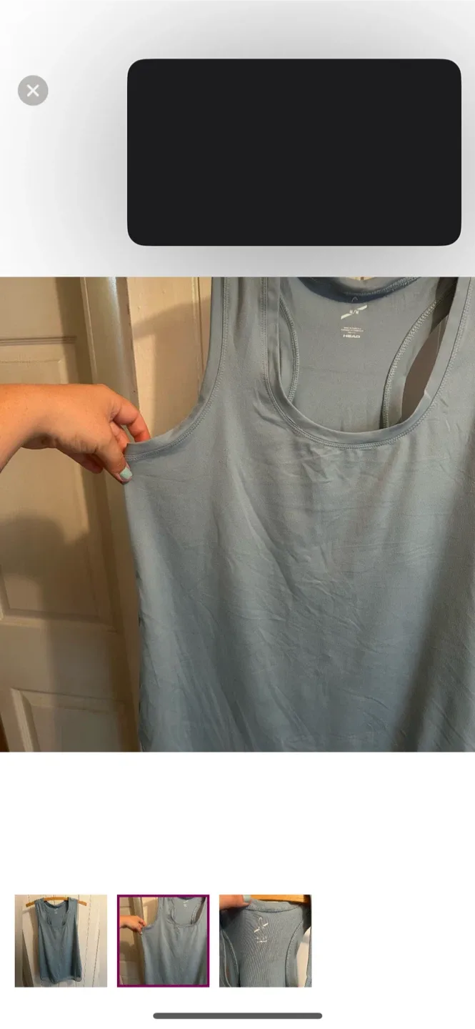 Head Tank Top - Size M - Blue image indicator(2)