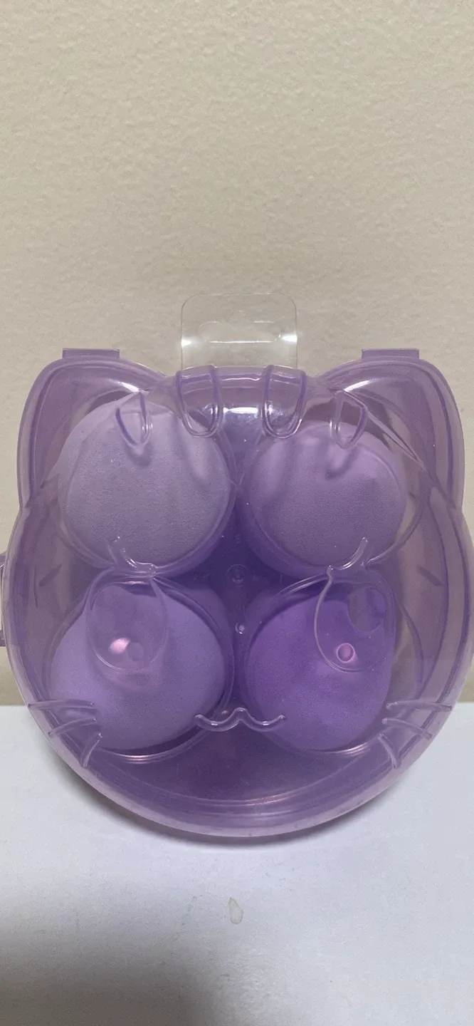 Purple Makeup Sponges (Set of 4)