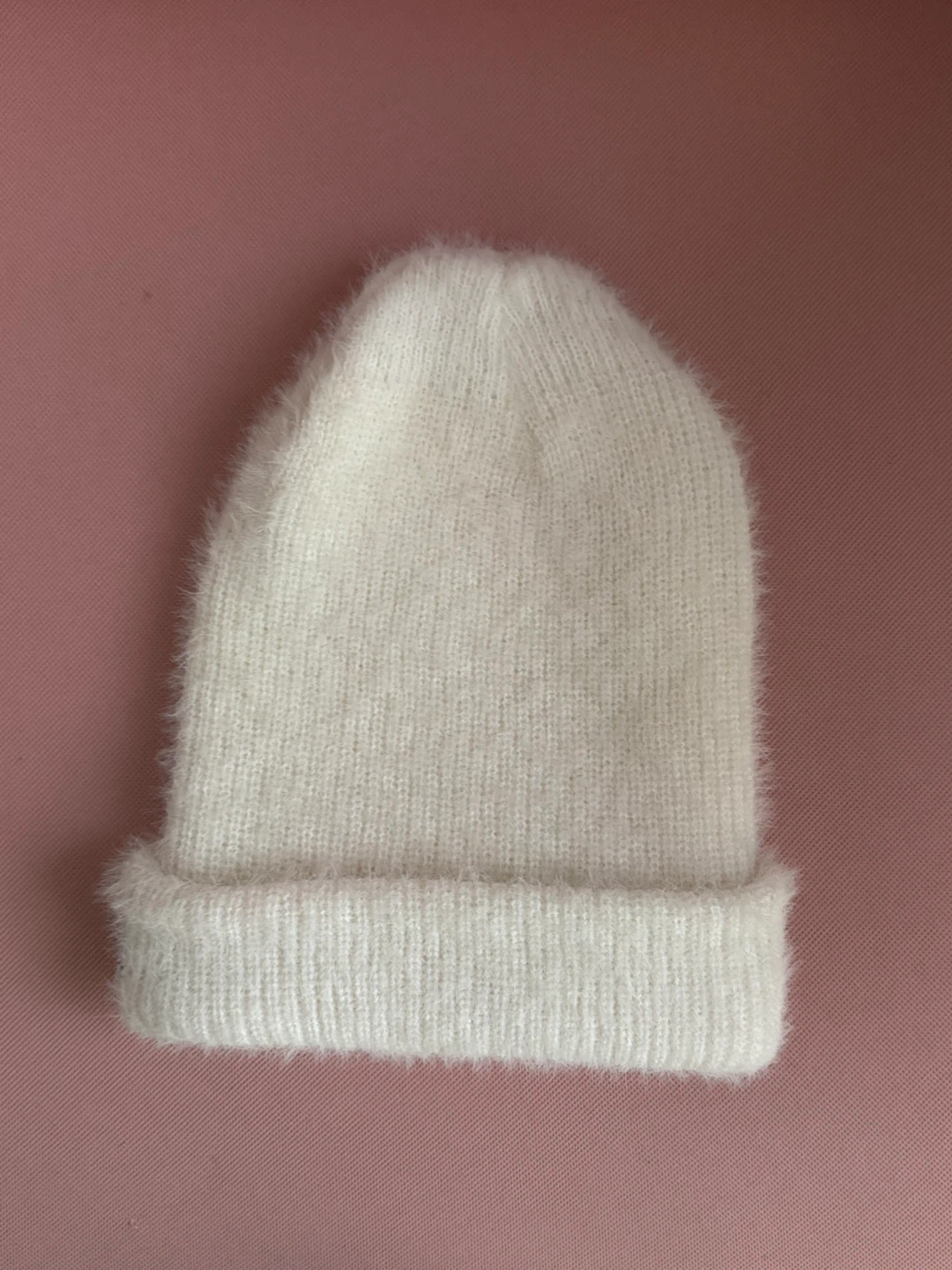 White Knit Beanie