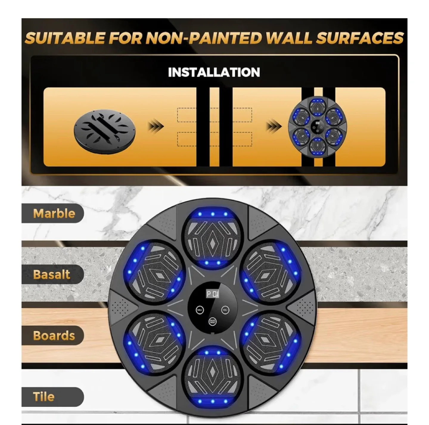 New! Music Boxing Training Machine - Wall Mounted image indicator(5)