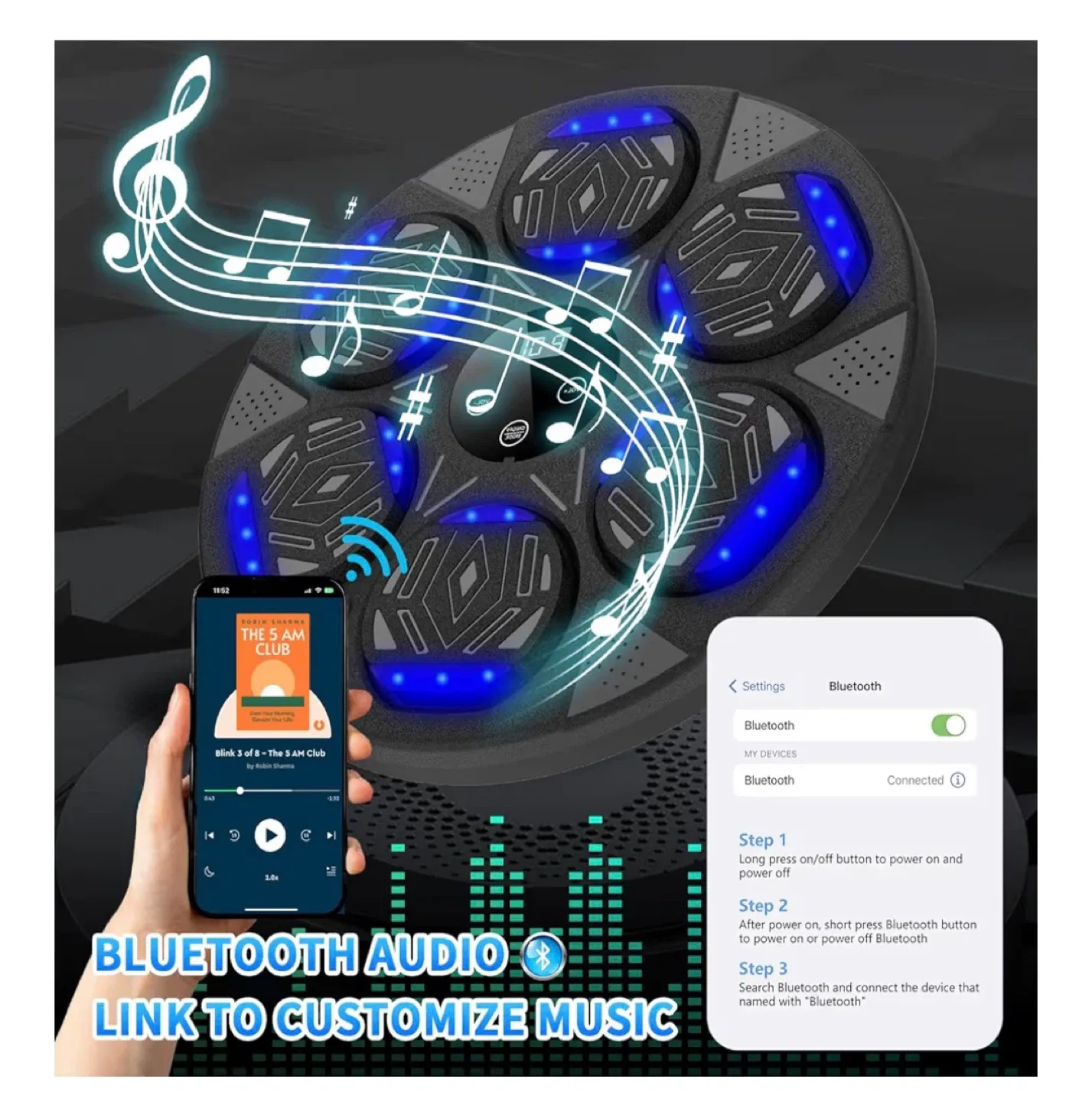 New! Music Boxing Training Machine - Wall Mounted image indicator(2)