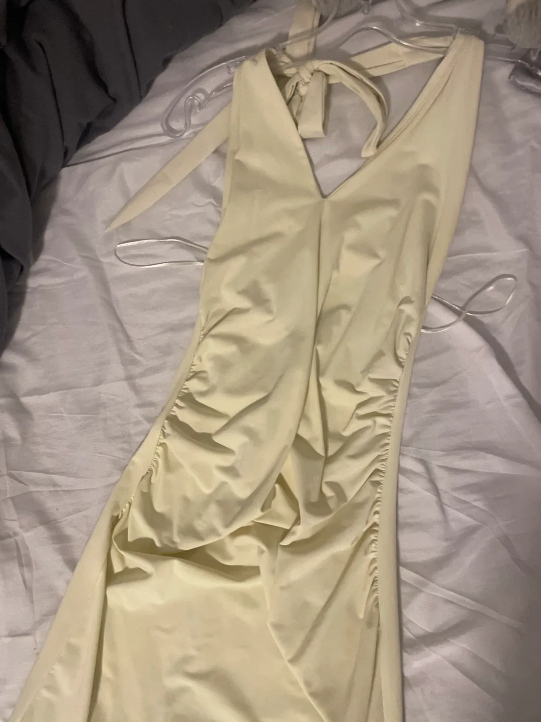 Fashion Nova Yellow Halter Dress image indicator(2)