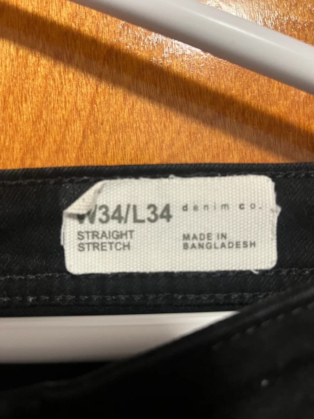 Denim Co. Black Straight Stretch Jeans W34/L34 #Cleanout image indicator(2)