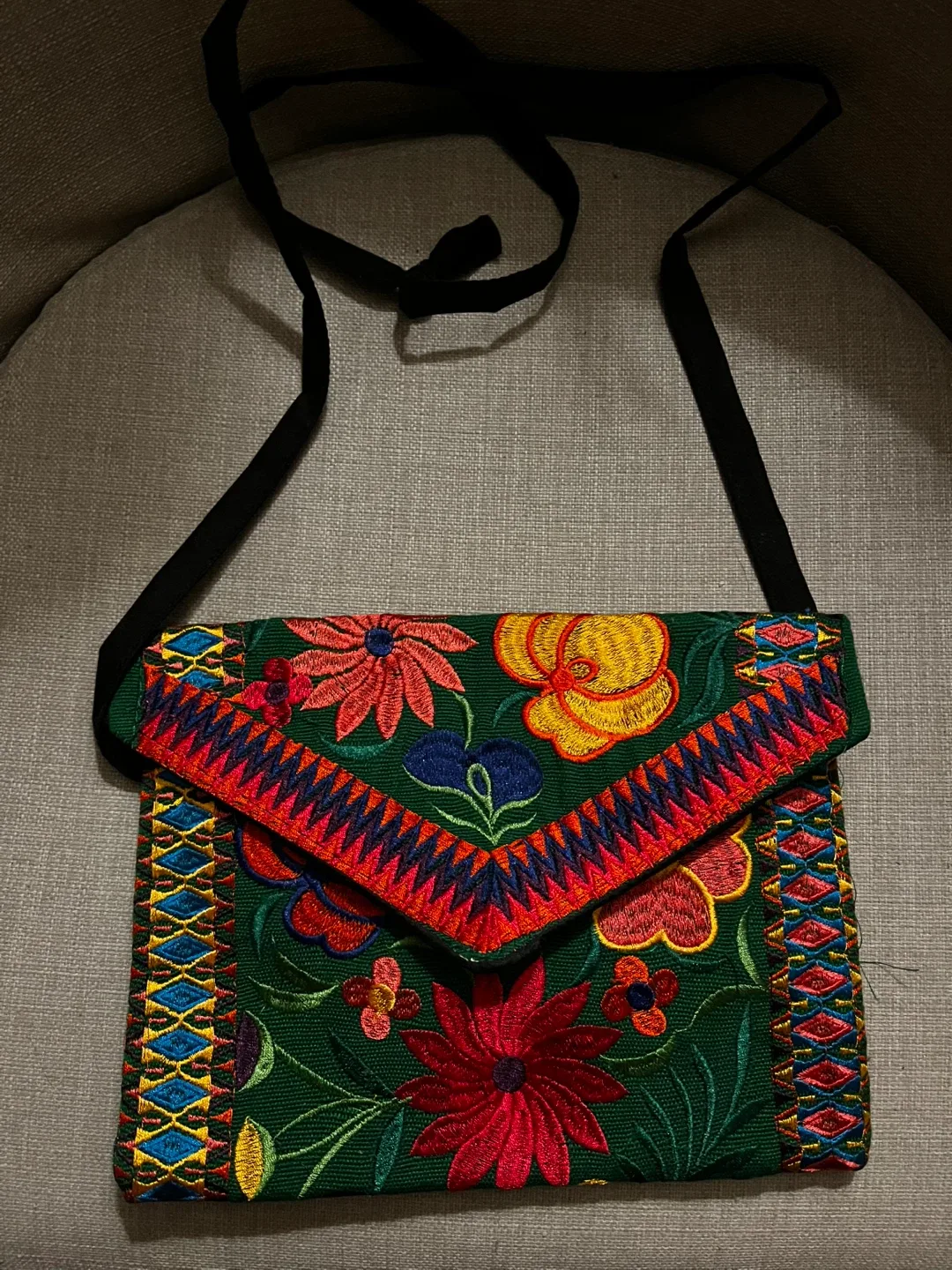 Mexican Embroidered Crossbody Bag