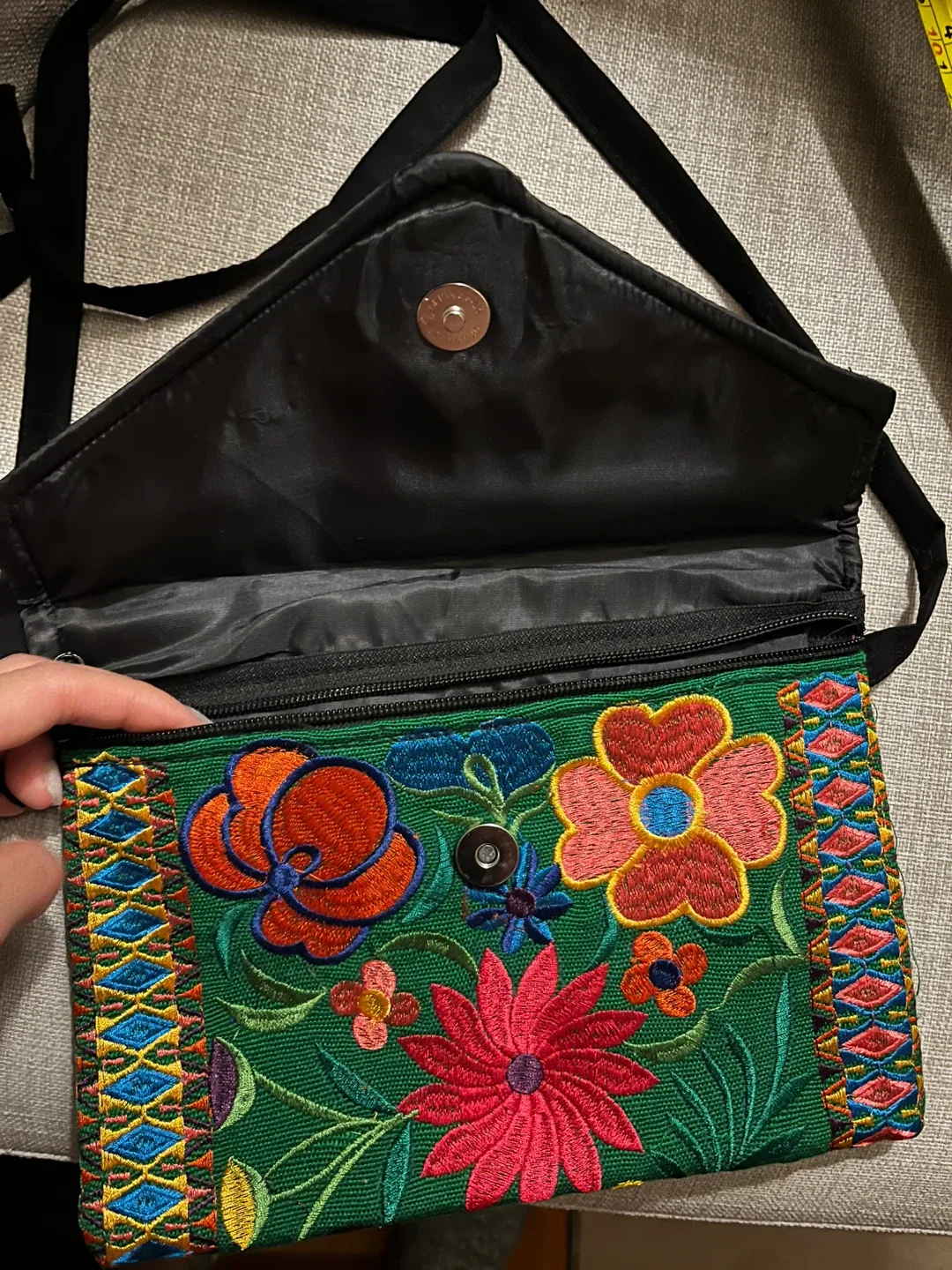 Mexican Embroidered Crossbody Bag image indicator(3)