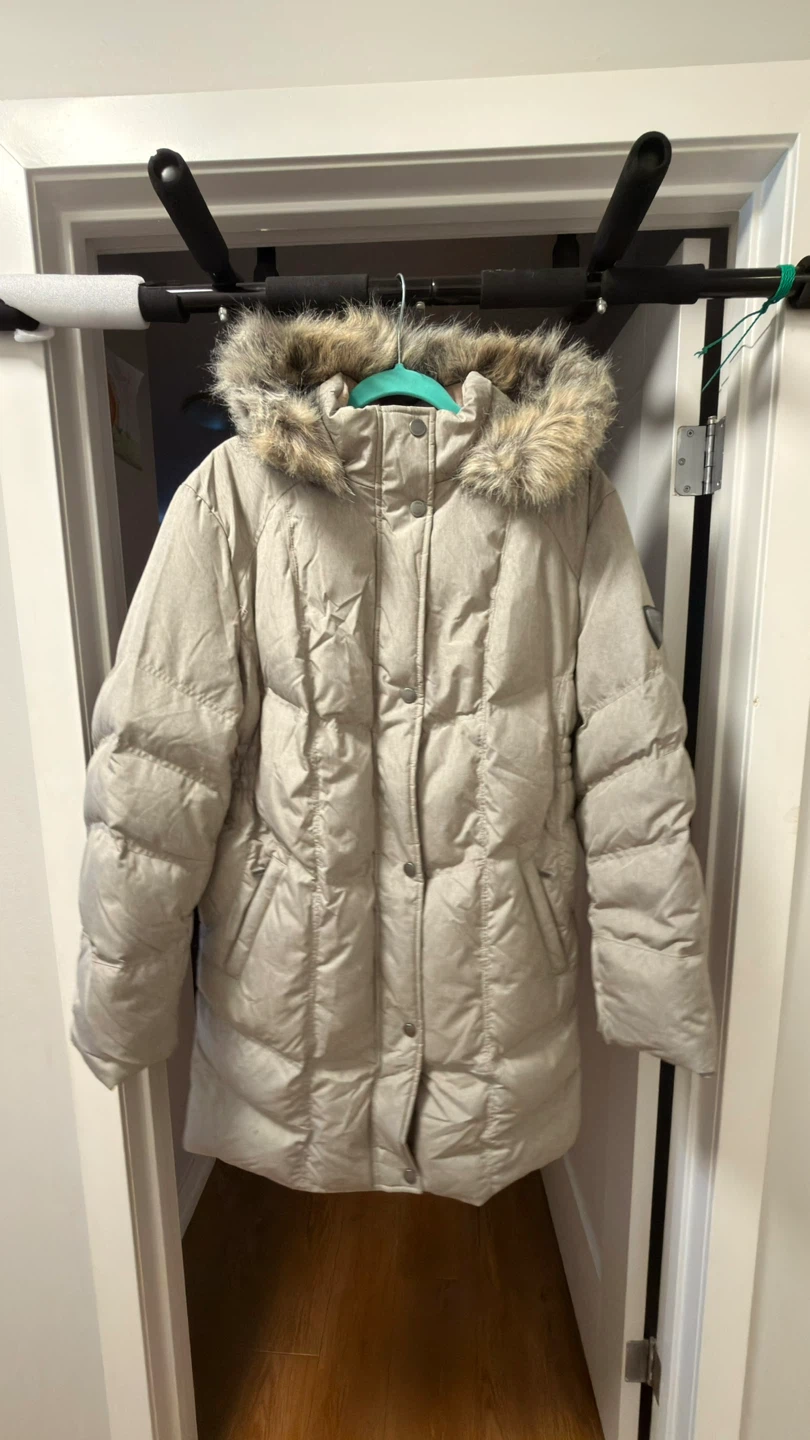 Utex Puffer Jacket with Faux Fur Hood