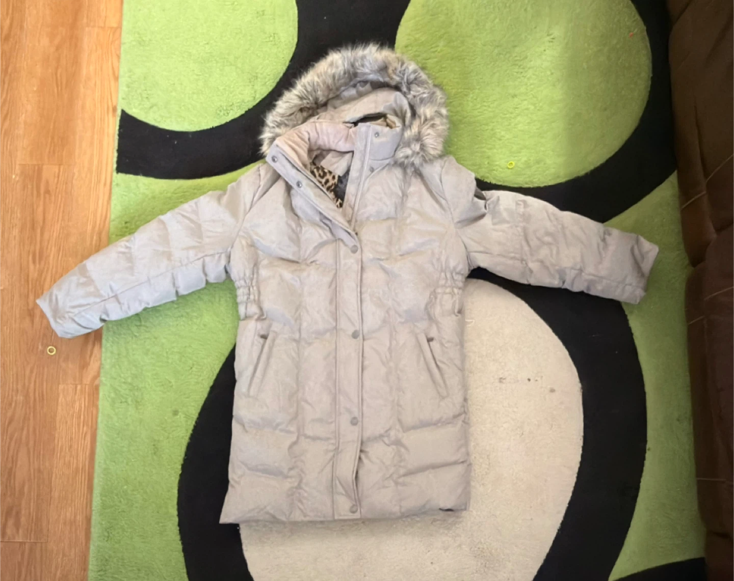 Utex Puffer Jacket with Faux Fur Hood - photo 2