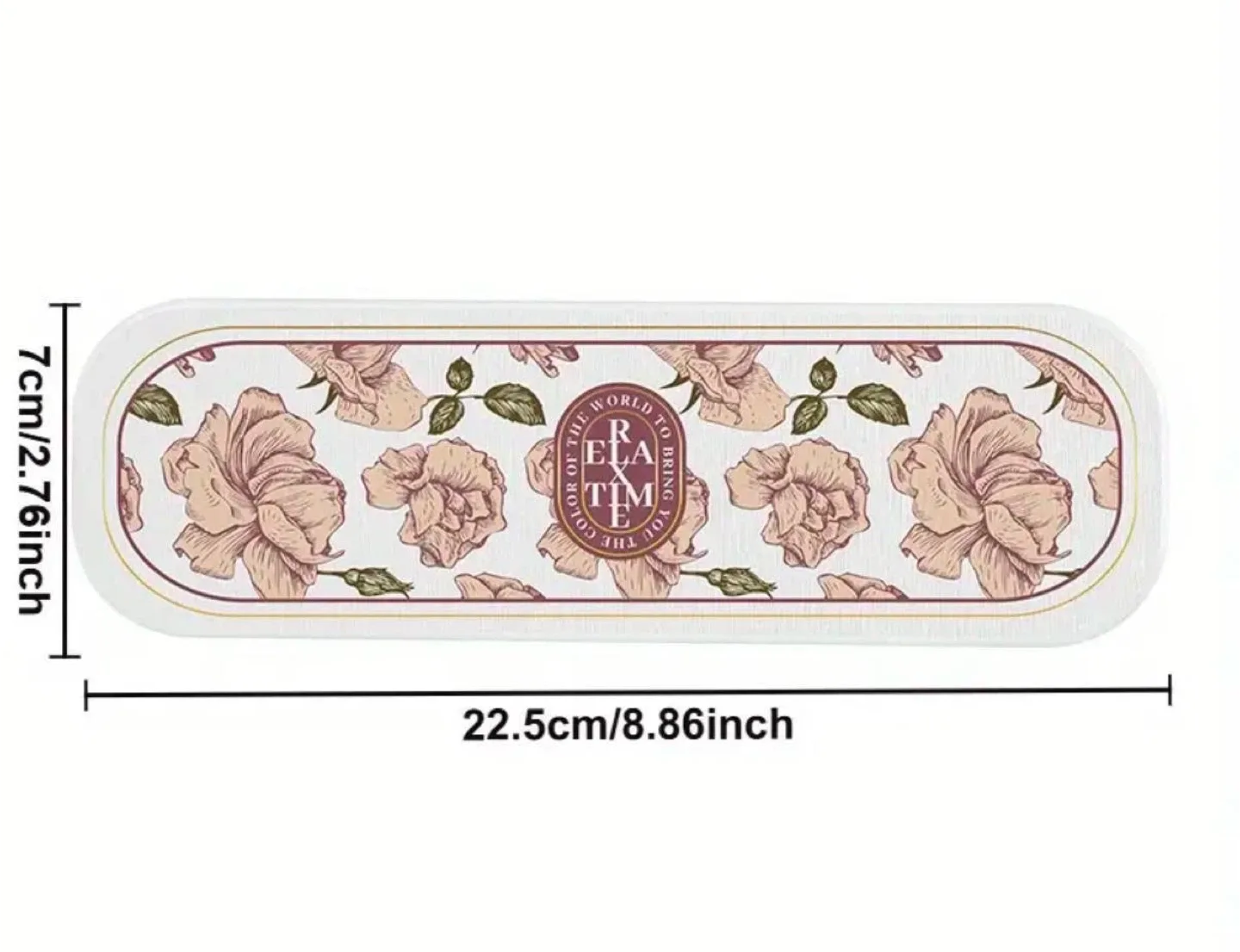 Elegant Floral Design Bathroom Mat image indicator(4)