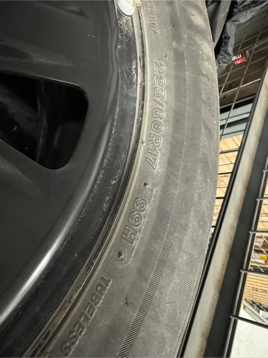 225/60R17 set of of winter tires with rims image indicator(3)