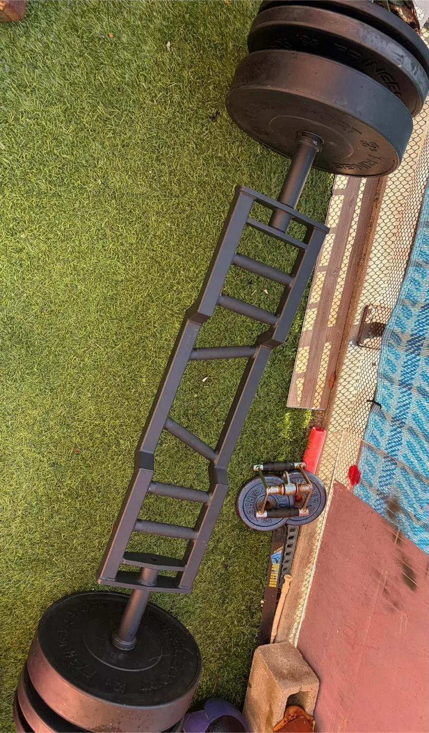 Fringe Sport Black Bumper Plates & Multi-Grip Camber Bar image indicator(5)