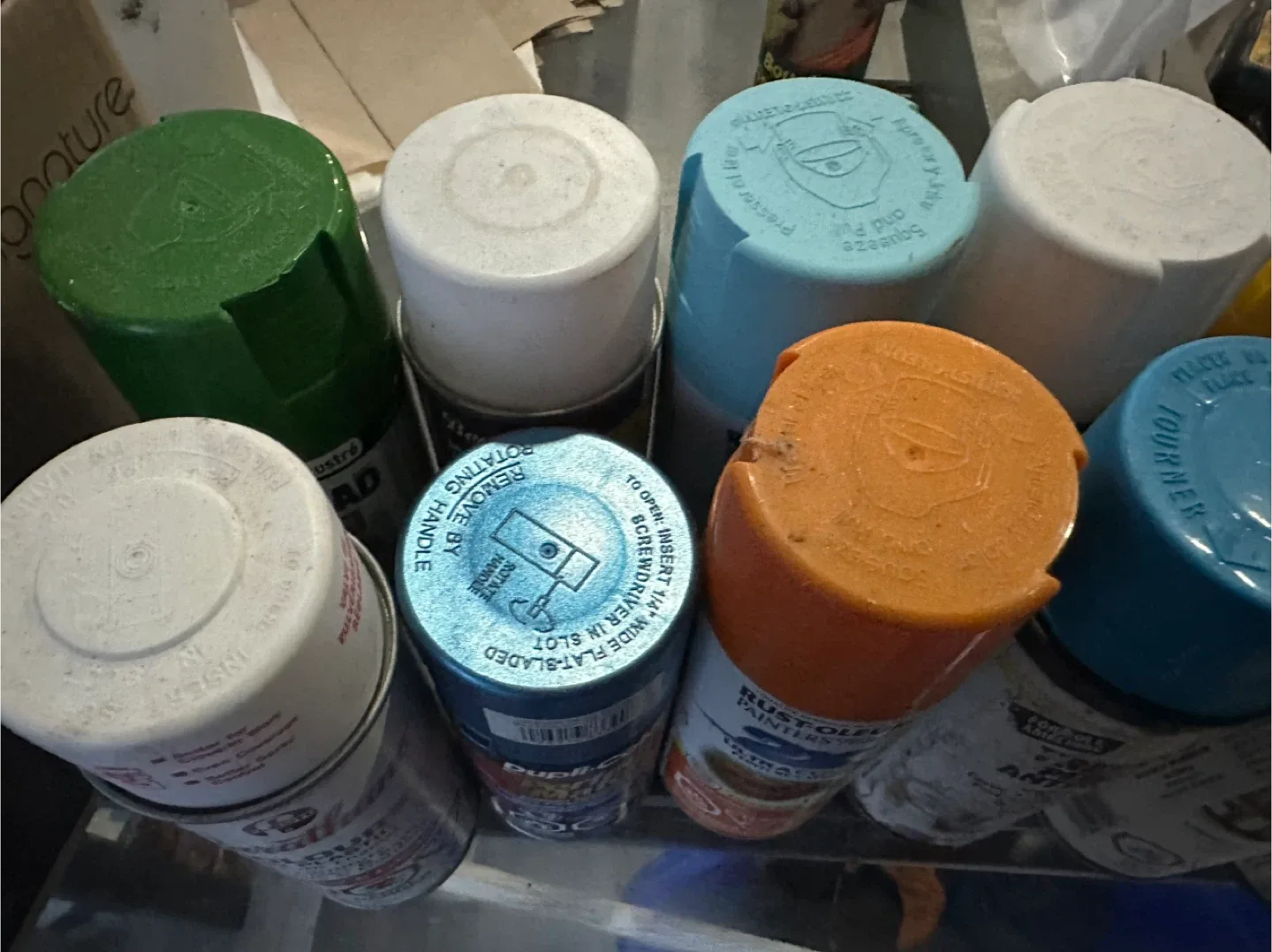 Mixed Lot of Spray Paint Cans- all for 20$ image indicator(6)