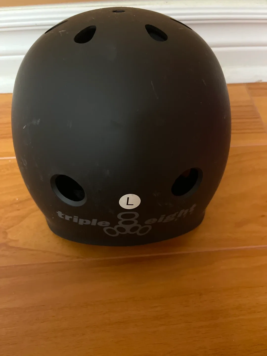 Skate Boarding Triple Eight SK-02 Black Helmet - Size L