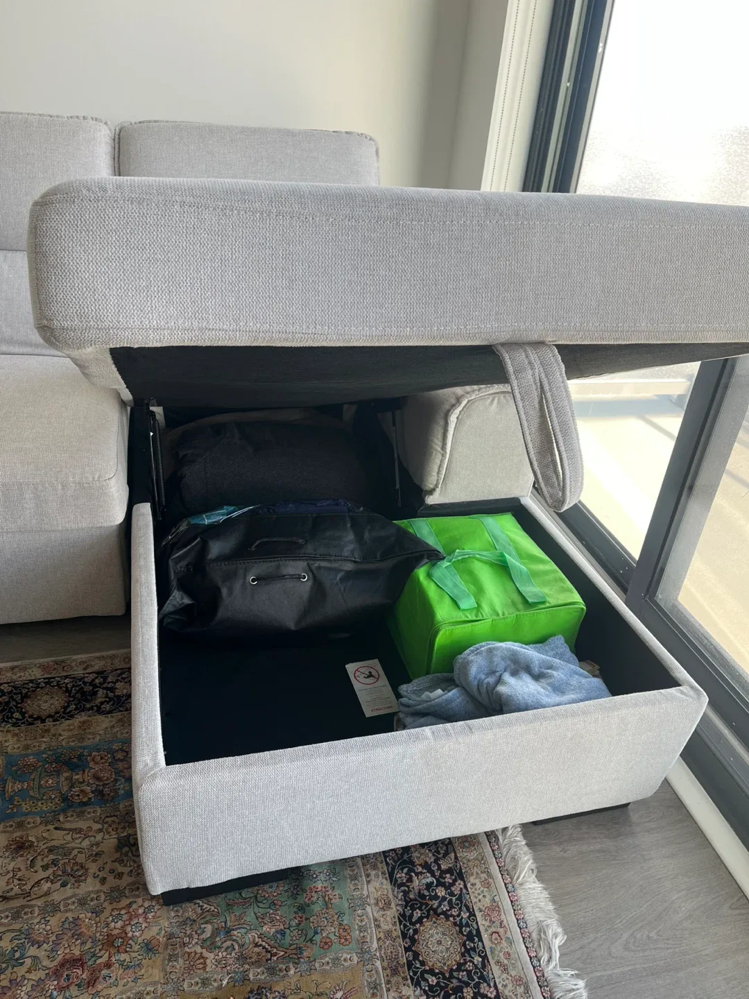 Beige Sectional Sofa with Chaise image indicator(7)