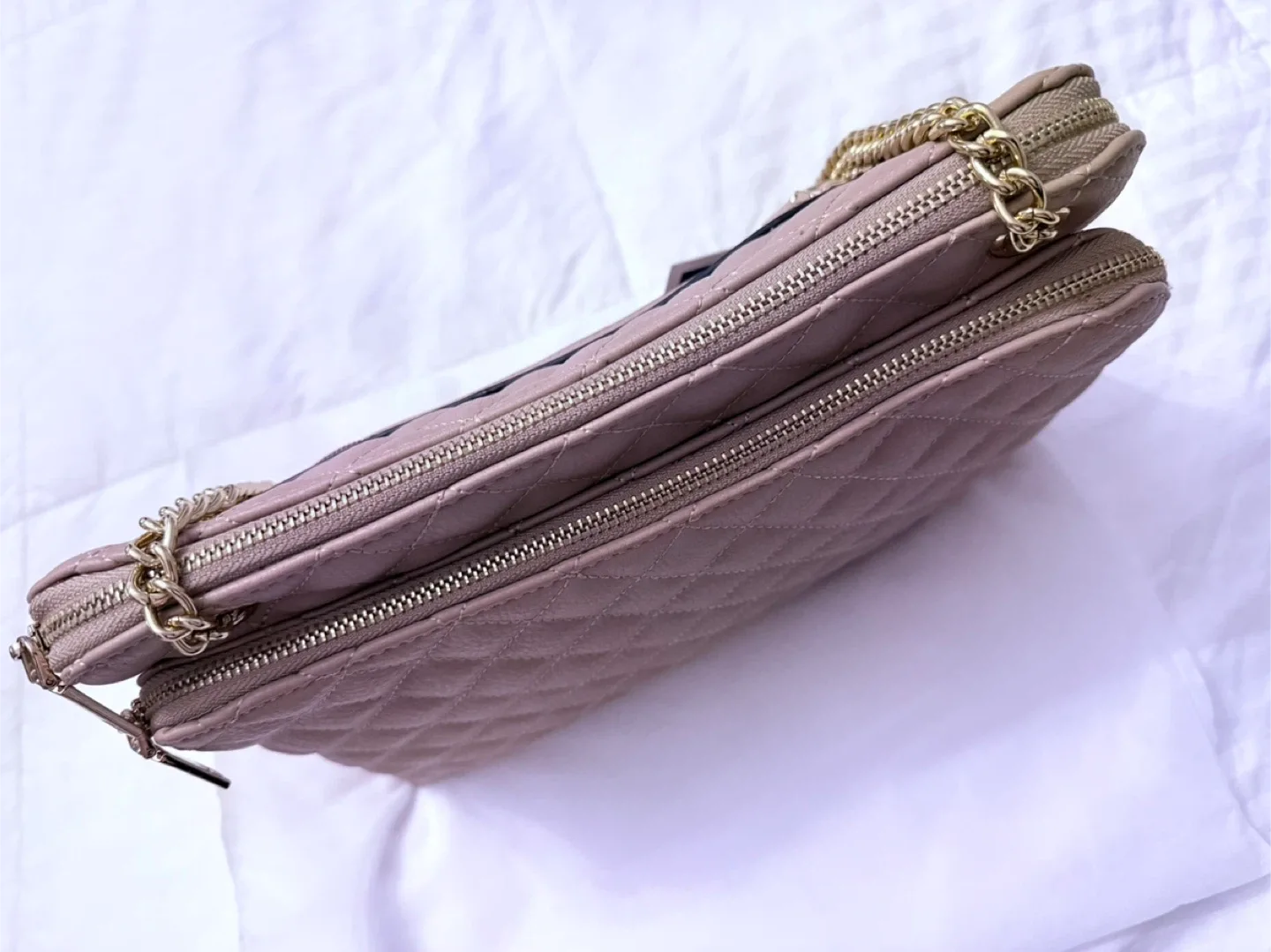 Quilted Shoulder Bag - Tan image indicator(5)