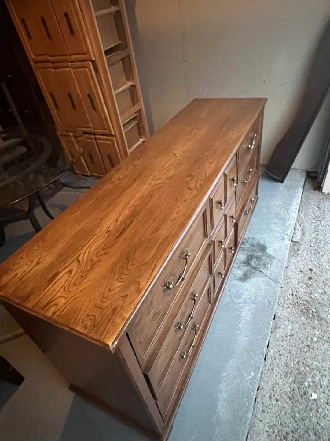 Free delivery used Wooden Dresser with 9 Drawers image indicator(6)